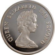Tuvalu Ten Dollars Award of Duke of Edinburgh 1981 Proof KM# 13a QUEEN ELIZABETH THE SECOND coin obverse Tuvalu Ten Dollars Award of Duke of Edinburgh 1981 Proof KM# 13a QUEEN ELIZABETH THE SECOND coin obverse