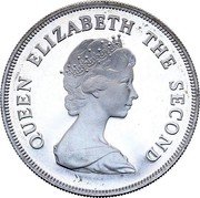 Tuvalu Ten Dollars Birthday of Queen Mother 1980 KM# 11 QUEEN ELIZABETH THE SECOND coin obverse Tuvalu Ten Dollars Birthday of Queen Mother 1980 KM# 11 QUEEN ELIZABETH THE SECOND coin obverse