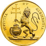 Austria 10 Ducat Maria Theresia 1745 ARCHID AUST DUX BURG COM TYR coin reverse