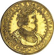 Austria 10 Ducat (Ferdinand III Graz) FERDINANDVS III D G ROM IMP S A G H BO REX coin obverse Austria 10 Ducat (Ferdinand III Graz) FERDINANDVS III D G ROM IMP S A G H BO REX coin obverse