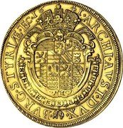 Austria 10 Ducat (Ferdinand III Graz) ARCHI + AVST + DVX + BVRG + STYRIAE + TEC coin reverse Austria 10 Ducat (Ferdinand III Graz) ARCHI + AVST + DVX + BVRG + STYRIAE + TEC coin reverse