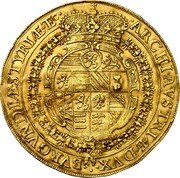 Austria 10 Ducat (Ferdinand III Graz coin) ARCHI. AVSTRIÆ. DVX. BVRGVNDIÆ. STYRIÆ. Ec. coin reverse Austria 10 Ducat (Ferdinand III Graz coin) ARCHI. AVSTRIÆ. DVX. BVRGVNDIÆ. STYRIÆ. Ec. coin reverse