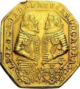 Austria 10 Ducats (Ferdinand II Hall) LEOP D G A D A D B F A E P CARL D G A D A A M coin reverse