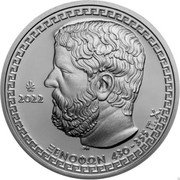 Greece 10 Euro Historians - Xenophon 2022 Proof ΣΑΜ 2022 ΞΕΝΟΦΩΝ 430 - 355 Π. Χ. coin reverse