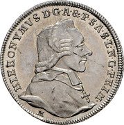Austria 10 Kreuzer (Hieronymus von Colloredo 12th Jubileum) KM# Pn13 HIERONYMVS D G A & P S A S L N G PRIM M coin obverse