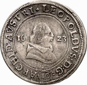 Austria 10 Kreuzer Leopold V 1623  LEOPOLDVS D G 10 ARCHID AVSTRI coin obverse Austria 10 Kreuzer Leopold V 1623  LEOPOLDVS D G 10 ARCHID AVSTRI coin obverse