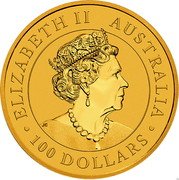 Australia 100 Dollars Emu 2021 P Proof 100 DOLLARS AUSTRALIA ELIZABETH II coin obverse Australia 100 Dollars Emu 2021 P Proof 100 DOLLARS AUSTRALIA ELIZABETH II coin obverse