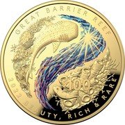 Australia 100 Dollars (Great Barrier Reef) GREAT BARRIER REEF 2022 BEAUTY,RICH & RARE coin reverse Australia 100 Dollars (Great Barrier Reef) GREAT BARRIER REEF 2022 BEAUTY,RICH & RARE coin reverse