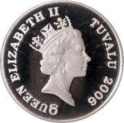 Tuvalu 15 Dollars (Elizabeth II Horse) QUEEN ELIZABETH II TUVALU 2006 RDM coin obverse Tuvalu 15 Dollars (Elizabeth II Horse) QUEEN ELIZABETH II TUVALU 2006 RDM coin obverse