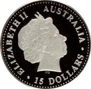 Australia 15 Dollars (Koala on a branch) 15 DOLLARS AUSTRALIA ELIZABETH II coin obverse Australia 15 Dollars (Koala on a branch) 15 DOLLARS AUSTRALIA ELIZABETH II coin obverse
