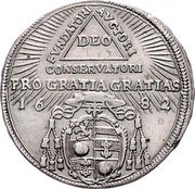 Austria 15 Kreuzer (Max Gandolf von Kuenburg) FVNDATORI AVCTORI CONSERVATORI DEO PRO GRATIA GRATIAS coin obverse Austria 15 Kreuzer (Max Gandolf von Kuenburg) FVNDATORI AVCTORI CONSERVATORI DEO PRO GRATIA GRATIAS coin obverse