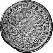 Austria 15 Kreuzer (Vienna Leopold I) ARCHID A DVX B S C C C TYR coin reverse Austria 15 Kreuzer (Vienna Leopold I) ARCHID A DVX B S C C C TYR coin reverse