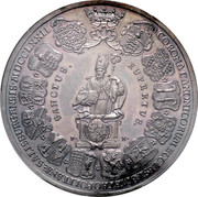 Austria 2 1/2 Thaler (Vacancy) CORONA CANONICORUM ECCLESIAE METROPOLITANAE SALISBURGENSIS MDCCLXXII SANCTUS RUPERTUS FM coin reverse