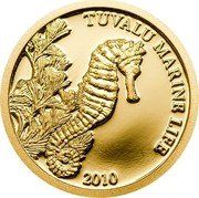 Tuvalu 2 Dollars Marine Life Sea Horse 2010 Proof KM# 169 TUVALU MARINE LIFE 2010 coin reverse Tuvalu 2 Dollars Marine Life Sea Horse 2010 Proof KM# 169 TUVALU MARINE LIFE 2010 coin reverse