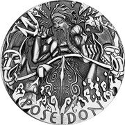 Tuvalu 2 Dollars Gods of Olympus Poseidon 2014 Proof KM# 264 P POSEIDON coin reverse Tuvalu 2 Dollars Gods of Olympus Poseidon 2014 Proof KM# 264 P POSEIDON coin reverse