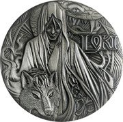 Tuvalu 2 Dollars Norse Gods Loki 2016 Proof KM# 283 LOKI P coin reverse Tuvalu 2 Dollars Norse Gods Loki 2016 Proof KM# 283 LOKI P coin reverse