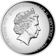 Tuvalu 2 Dollars Bart Simpson 2022 P Proof QUEEN ELIZABETH II IRB 2 OZ 9999 AG 2022 TUVALU 2 DOLLARS coin obverse Tuvalu 2 Dollars Bart Simpson 2022 P Proof QUEEN ELIZABETH II IRB 2 OZ 9999 AG 2022 TUVALU 2 DOLLARS coin obverse