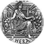 Tuvalu 2 Dollars (Hera) KM# 366 HERA P coin reverse