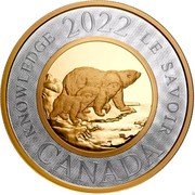 Canada 2 Dollars (Renewed Silver Toonie: Path of Knowledge) TB KNOWLEDGE LE SAVOIR 2022 CANADA. coin reverse