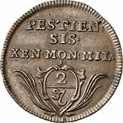 Austria 2 Pfennig (Karl VI) PESTIEN- SIS XEN:MON:MIL: 2 coin reverse