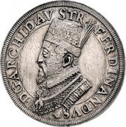 Austria 2 Thaler Ferdinand II of Tyrol posthumous ND (1601-1604)  FERDINANDVS D G ARCHID AVSTR coin obverse Austria 2 Thaler Ferdinand II of Tyrol posthumous ND (1601-1604)  FERDINANDVS D G ARCHID AVSTR coin obverse