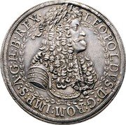 Austria 2 Thaler Leopold I Hall ND (1685-1686)  LEOPOLDVS D G ROM IMP S A G H B REX coin obverse Austria 2 Thaler Leopold I Hall ND (1685-1686)  LEOPOLDVS D G ROM IMP S A G H B REX coin obverse
