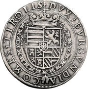 Austria 2 Thaler Maximilian III ND (1601-1604)  DVX BVRGVNDIA COMES TIROLIS coin reverse Austria 2 Thaler Maximilian III ND (1601-1604)  DVX BVRGVNDIA COMES TIROLIS coin reverse
