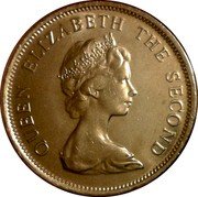 Tuvalu 20 Cents Flying fish 1985 KM# 5 QUEEN ELIZABETH THE SECOND coin obverse Tuvalu 20 Cents Flying fish 1985 KM# 5 QUEEN ELIZABETH THE SECOND coin obverse