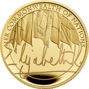 UK 25 Pounds (The Queen's Commonwealth of Nations) HER COMMONWEALTH OF NATIONS ELIZABETH R PJL coin reverse UK 25 Pounds (The Queen's Commonwealth of Nations) HER COMMONWEALTH OF NATIONS ELIZABETH R PJL coin reverse