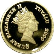 Tuvalu 3 Dollars (Horse) 2000 QUEEN ELIZABETH II TUVALU coin obverse Tuvalu 3 Dollars (Horse) 2000 QUEEN ELIZABETH II TUVALU coin obverse
