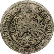 Austria 3 Kreuzer Holy Roman Empire ARCHID AU N E DUX BUR SIL 17 05 coin reverse Austria 3 Kreuzer Holy Roman Empire ARCHID AU N E DUX BUR SIL 17 05 coin reverse