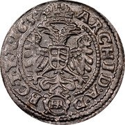 Austria 3 Kreuzer (Ferdinand III) ARCHID∙A∙D B∙C∙T∙Y∙R∙1637 coin reverse Austria 3 Kreuzer (Ferdinand III) ARCHID∙A∙D B∙C∙T∙Y∙R∙1637 coin reverse