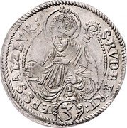 Austria 3 Kreuzer Wolf Dietrich ND  S RVDBERT EPS SALZBR coin reverse Austria 3 Kreuzer Wolf Dietrich ND  S RVDBERT EPS SALZBR coin reverse