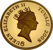 Tuvalu 30 Dollars Australian Owl 2008 Proof KM# 160 QUEEN ELIZABETH II TUVALU 2008 coin obverse Tuvalu 30 Dollars Australian Owl 2008 Proof KM# 160 QUEEN ELIZABETH II TUVALU 2008 coin obverse