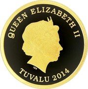 Tuvalu 30 Dollars (Elizabeth II Horse) QUEEN ELIZABETH II IRB TUVALU 2014 coin obverse Tuvalu 30 Dollars (Elizabeth II Horse) QUEEN ELIZABETH II IRB TUVALU 2014 coin obverse