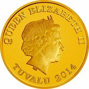 Tuvalu 30 Dollars Success Year of the Horse 2014  Proof QUEEN ELIZABETH II TUVALU 2014 IRB coin obverse Tuvalu 30 Dollars Success Year of the Horse 2014  Proof QUEEN ELIZABETH II TUVALU 2014 IRB coin obverse