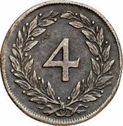 Austria 4 Kreuzer (Karl VI) 4 coin reverse