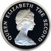 Tuvalu Five Dollars Royal Wedding Charles Diana 1981 Proof KM# 12a QUEEN ELIZABETH THE SECOND coin obverse Tuvalu Five Dollars Royal Wedding Charles Diana 1981 Proof KM# 12a QUEEN ELIZABETH THE SECOND coin obverse
