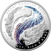 Australia 5 Dollars Great Barrier Reef 2022 GREAT BARRIER REEF 2022 BEAUTY,RICH & RARE coin reverse Australia 5 Dollars Great Barrier Reef 2022 GREAT BARRIER REEF 2022 BEAUTY,RICH & RARE coin reverse