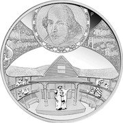 Tuvalu 5 Dollars William Shakespeare Anniversary 2014 Proof KM# 266 WILLIAM SHAKESPEARE 450TH ANNIVERSARY OF HIS BIRTH WR P coin reverse Tuvalu 5 Dollars William Shakespeare Anniversary 2014 Proof KM# 266 WILLIAM SHAKESPEARE 450TH ANNIVERSARY OF HIS BIRTH WR P coin reverse