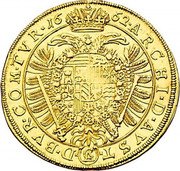 Austria 5 Ducat (Leopold I Vienna) ARCHI D AVST (CA) D BVR COM TVR coin reverse Austria 5 Ducat (Leopold I Vienna) ARCHI D AVST (CA) D BVR COM TVR coin reverse