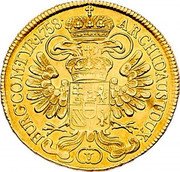 Austria 5 Ducat (Maria Theresia Vienna) ARCHID AUST DUX // BURG COM TYR 1758 V coin reverse Austria 5 Ducat (Maria Theresia Vienna) ARCHID AUST DUX // BURG COM TYR 1758 V coin reverse