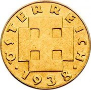 Austria 5 Groschen (Pattern) KM# Pn114 ÖSTERREICH 1938 coin obverse Austria 5 Groschen (Pattern) KM# Pn114 ÖSTERREICH 1938 coin obverse