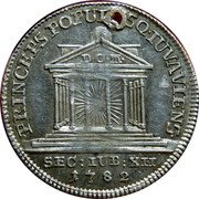 Austria 5 Kreuzer (1200 anniversary of the monastery) PRINCEPS POPULUSQ IUVAVIENS SEC IUB XII 1782 coin reverse Austria 5 Kreuzer (1200 anniversary of the monastery) PRINCEPS POPULUSQ IUVAVIENS SEC IUB XII 1782 coin reverse