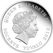 Tuvalu 50 Cents Koalas Forever Love 2012 P Proof KM# 191 QUEEN ELIZABETH II 50 CENTS TUVALU 2012 IRB coin obverse Tuvalu 50 Cents Koalas Forever Love 2012 P Proof KM# 191 QUEEN ELIZABETH II 50 CENTS TUVALU 2012 IRB coin obverse