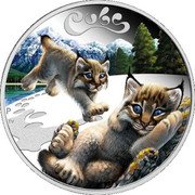 Tuvalu 50 Cents Lynx Cubs 2016 Proof KM# 276 CUBS P TV coin reverse Tuvalu 50 Cents Lynx Cubs 2016 Proof KM# 276 CUBS P TV coin reverse
