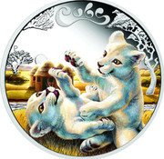 Tuvalu 50 Cents White Lion Cubs 2016 Proof KM# 275 CUBS P TV coin reverse Tuvalu 50 Cents White Lion Cubs 2016 Proof KM# 275 CUBS P TV coin reverse