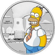Tuvalu 50 Cents Homer Simpson Factory 2020 P MATT GROENING P ©20CF coin reverse Tuvalu 50 Cents Homer Simpson Factory 2020 P MATT GROENING P ©20CF coin reverse