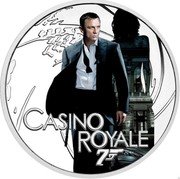Tuvalu 50 Cents James Bond Casino Royale 2022 CASINO ROYALE 7 TM coin reverse Tuvalu 50 Cents James Bond Casino Royale 2022 CASINO ROYALE 7 TM coin reverse