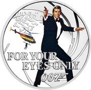 Tuvalu 50 Cents (James Bond For Your Eyes Only) FOR YOUR EYES ONLY 007 TM coin reverse Tuvalu 50 Cents (James Bond For Your Eyes Only) FOR YOUR EYES ONLY 007 TM coin reverse